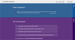 Desktop Screenshot of considerveganism.com